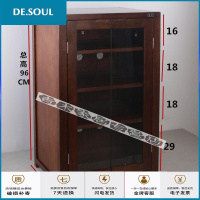 实木多功能音响音箱功放机柜带钢化玻璃三四五层橡木机柜设备柜