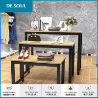 田前 中岛桌展示台架子商场服装店中岛桌高低展示架橱窗流水台鞋店包包鞋子展示台组合花店花架可定制定做