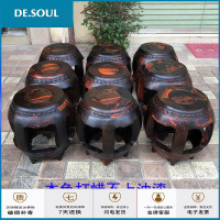 红木凳子 红木家具 大红酸枝家具 老挝大红酸枝鼓凳圆凳实木凳子