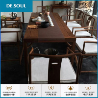 老榆木条案实木中式新中式仿古茶台办公泡茶根桌北方榆木茶桌椅组合简易休闲茶桌会所茶室喝茶桌子榆木茶桌 200*80*75