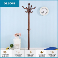 衣帽架挂衣架 实木衣帽架 卧室落地晾衣架树杈型立式多挂钩简易大衣架落地挂衣架厅挂包架