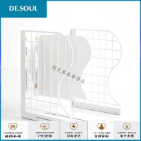 非黑即白多层书立伸缩折叠书架桌面收纳学生文件框文件夹收纳架