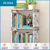 双层简易桌面两层省空间高中学生家用书桌上小型置物书架迷你书柜