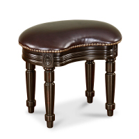 新款家具美式客厅真皮实木茶几小凳子沙发凳矮凳化妆凳换鞋凳家用单人