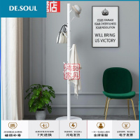 简易衣架单杆式衣帽架加粗落地式卧室简约现代多挂帽子包包收纳架