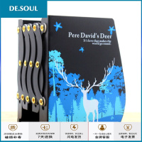 可伸缩书立架折叠书夹书靠书挡书架板简易大中号学生创意高中生桌上男生女生课桌卡通收纳架