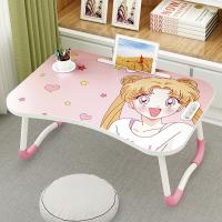 床上小桌子宿舍学生书桌卧室寝室可折叠电脑懒人桌可爱卡通少女心