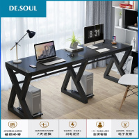 简约电竞情侣双人电脑桌台式家用组装学生写字台书桌一体办公桌