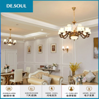 欧式吊灯客厅灯简约现代家用大气餐厅吊灯卧室灯灯锌合金灯具