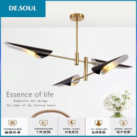 金属风斜口创意后现代北欧工业风客厅风格铁艺个性时尚设计师吊灯