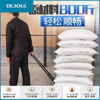 平板小推车家用手拉车载重王拉杆车大轮行李车便携拖车折叠拉货车 代2英寸6轮蓝色送2条绳