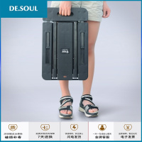 小推车折叠便携手拉车家用平板手推车行车搬运车拉货小拖车 普通款绿色[1.5英寸普通轮][送绳2条]