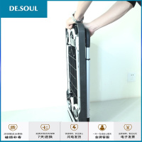 和家用静音可折叠平板车便携小手推车手拉车搬运车拉货推货拖车 99F蓝色车+收纳袋+篮+2绳