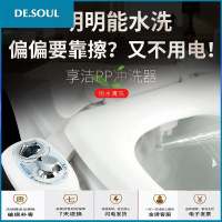 洁智能马桶盖洁身器冲屁屁喷头不用电妇洗器净身妇洗冷热清洗器 单冷单喷电镀旋钮款