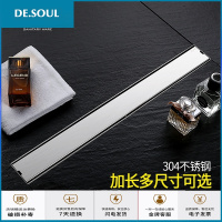 淋浴房大排量卫生间长条型地漏长方形隐形不锈钢浴室地漏加长