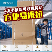 球静音折叠手推车搬运宝平板车四轮搬运拉货小推车轻便载重王 高扶手经济版90*60承载600斤