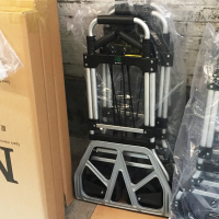 顺丰快递推车拉货手推车折叠小拉车拉杆车推货车搬运车行李小拖车 乳白色 畅游速递全