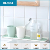 创意北欧简约杯架塑料杯子沥水架桌面水杯托盘家用卫浴沥水盘杯盘