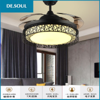 现代简约餐厅风扇灯隐形客厅吊扇灯家用卧室带风扇的吊灯