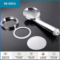 免水压连接管头顶吊顶喷洒全套淋雨花洒喷头挂钩手大号不锈钢花头 4