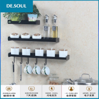 厨房置物架壁挂架调味料架五金挂件免打孔厨卫收纳架层架挂钩排钩