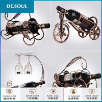 家用红酒杯架创意红酒架摆件高脚葡萄酒装饰倒挂酒瓶架子欧式酒架