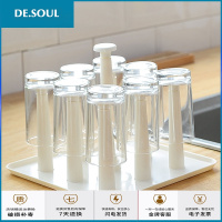 杯架水杯挂架创意杯子置物架玻璃杯家用带托盘沥水架茶杯收纳架子