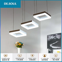 led现代餐厅吊灯三头时尚简约吊灯吧台灯亚克力创意个性灯饰灯具