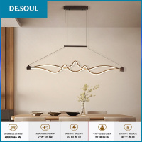 北欧餐厅吊灯led长条形灯具后现代简约创意办公工作会议室吧台灯