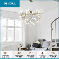 北欧后现代树枝创意个性led艺术餐厅客厅吊灯卧室叶子萤火虫吊灯