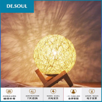 照明摆件小台灯卧室床头装饰简约现代温馨礼品宿舍创意灯婚房灯饰弧威