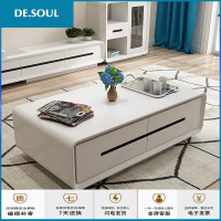 现代简约客厅电视柜茶几组合家具套装 烤漆地柜边柜