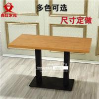 主题西餐厅甜品店漫咖啡厅实木桌子餐台奶茶快餐店长桌椅组合