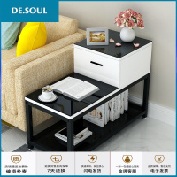 沙发边几玻璃现代简约创意ins边几小茶几沙发边柜客厅沙发边角几