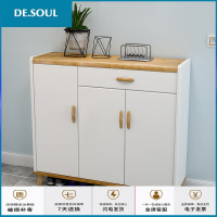 鞋柜家用北欧简约现代厅柜实木玄关柜大容量木鞋柜进口收纳柜