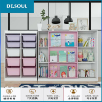 韩国实木儿童柜学生落地书架置物架幼儿园绘本架收纳柜书柜