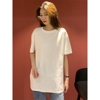 凌梦萱品牌白色宽松短袖T恤女2020新款春夏韩版百搭圆领打底衫内搭上衣学生
