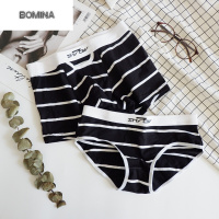 波迷娜(BOMINA)[放心购]纯情侣内裤套装可爱女三角裤中腰性感男女内裤创意