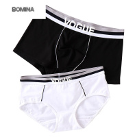 波迷娜(BOMINA)[放心购]桃花季 情侣内裤纯可爱 2021新款男女内裤潮流创意个性套装