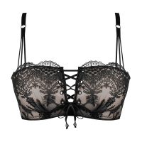 波迷娜(BOMINA)绑带小胸聚拢无肩带防滑内衣女无钢圈调整型文胸套装胸贴女婚纱用明星同款舒适睡眠款美背内衣