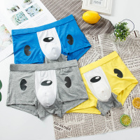 波迷娜(BOMINA)男士内裤男卡通可爱气男生平角裤个性青少年潮流四角学生