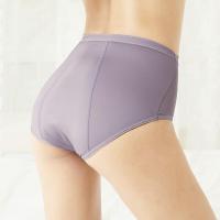 波迷娜(BOMINA)制中腰竹炭纤维透气防侧漏生理卫生内裤透气舒适月经期裤