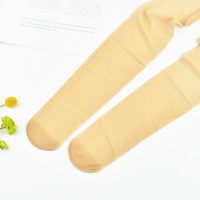 波迷娜(BOMINA)美女丝袜夏款欧美萝莉光腿感隐形3D款丝袜女天鹅绒透明防勾丝夏季肉色连裤袜 粉底肤 均码