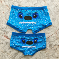 波迷娜(BOMINA)男士内裤棉内裤韩版性感可爱史迪仔内裤男士平角裤