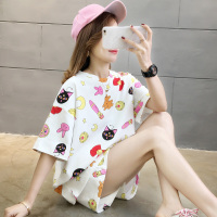 波迷娜(BOMINA)女生春夏套装2021新款睡衣女夏季常规款可爱短袖可外穿韩版学生服套装美少女 65]美少女