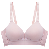 波迷娜(BOMINA)文胸女聚拢小胸薄款内衣女无钢圈胸罩无痕小胸聚拢甜美侧收夏薄款文胸三角杯1089 豆沙