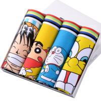 波迷娜(BOMINA)男生内裤卡通内裤男 平角裤青年可爱中学生四角裤 动漫男士内裤q