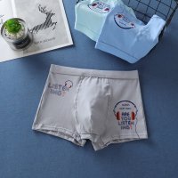 波迷娜(BOMINA)大码内裤男学生初中高中生潮流动漫青少年发育期纯棉四角裤头
