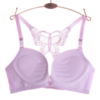 波迷娜（BOMINA)背心式无钢圈聚拢宽肩带手杯上托加厚款a小胸收副乳文胸罩内衣女