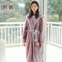 波迷娜(BOMINA)珊瑚绒睡衣女冬季长袖卡通风睡袍聚酯纤维保暖学生外穿家居服 RX589K